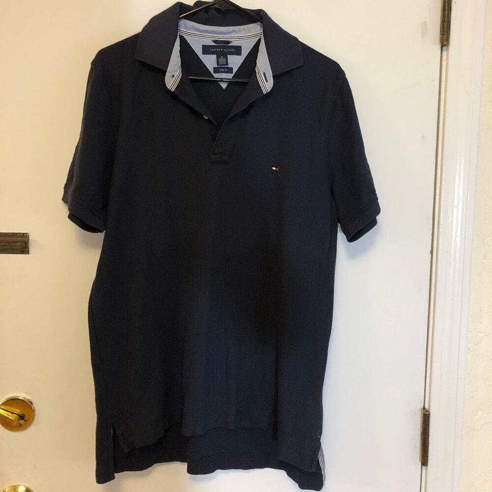 Tommy Hilfiger dark blue polo shirt M